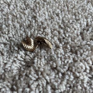 Gold-Tone Textured Earrings